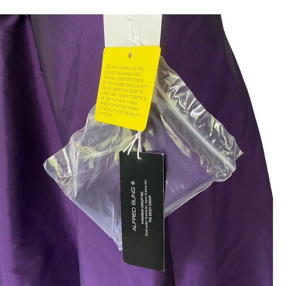 Alfred Sung Dress D624 Size 14 Majestic Purple Pocket Prom Cocktail Party Dress - Picture 10 of 13
